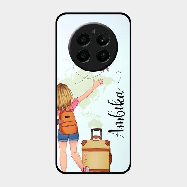 Travel Glossy Metal Case Cover For Realme Narzo 70 Pro 5G