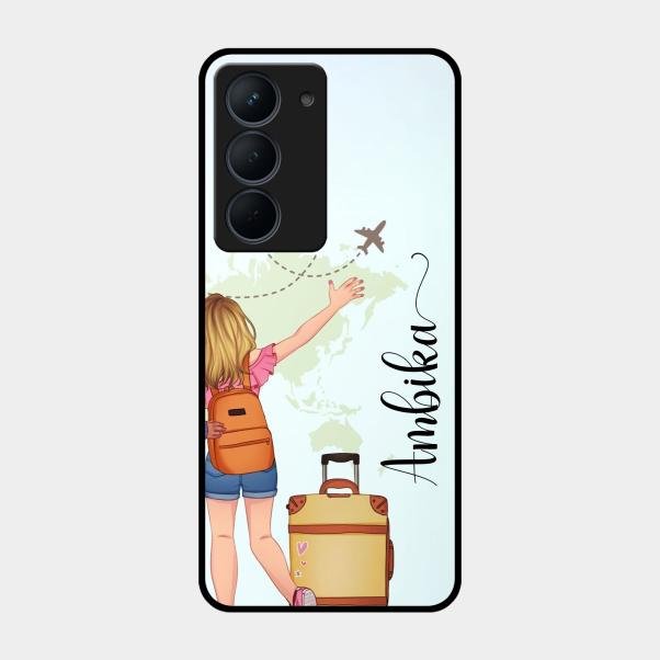 Travel Glossy Metal Case Cover For Realme Narzo 80X 5G
