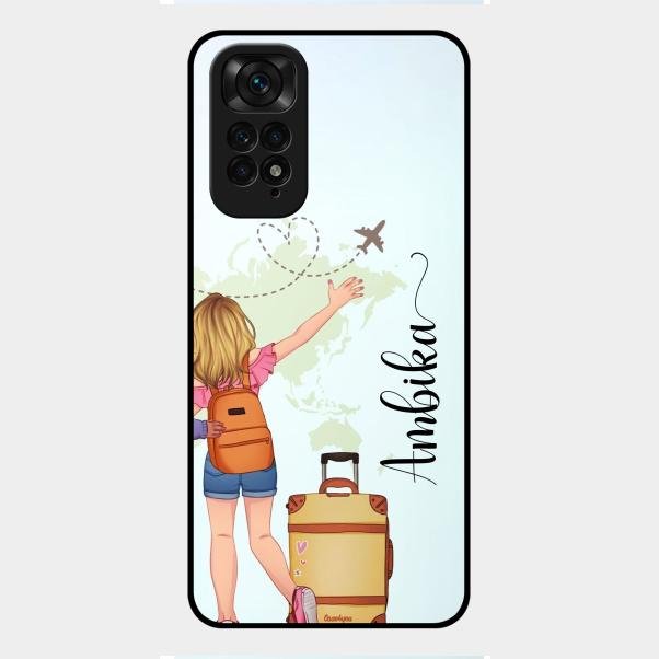 Travel Glossy Metal Case Cover For Redmi Note 11