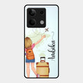 Travel Glossy Metal Case Cover For Redmi Note 13 5G