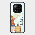 Travel Glossy Metal Case Cover For Redmi Note 14 Pro Plus 5G