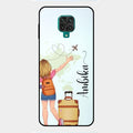 Travel Glossy Metal Case Cover For Redmi Note 9 Pro Max