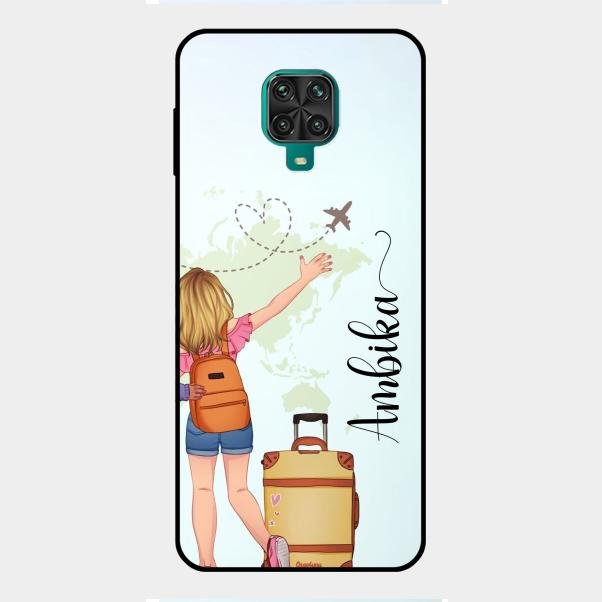Travel Glossy Metal Case Cover For Redmi Note 9 Pro Max