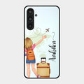 Travel Glossy Metal Case Cover For Samsung Galaxy M35 5G