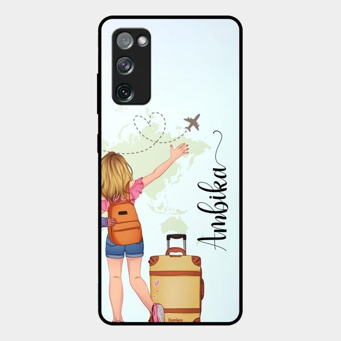 Travel Glossy Metal Case Cover For Samsung Galaxy S20 Fe 5G