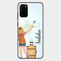 Travel Glossy Metal Case Cover For Samsung Galaxy S20 Plus