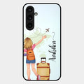 Travel Glossy Metal Case Cover For Samsung Galaxy S23 Fe 5G