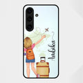 Travel Glossy Metal Case Cover For Samsung Galaxy S25 FE 5G