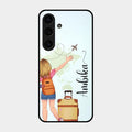 Travel Glossy Metal Case Cover For Samsung Galaxy S25 Plus 5G