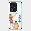 Travel Glossy Metal Case Cover For Vivo T4X 5G