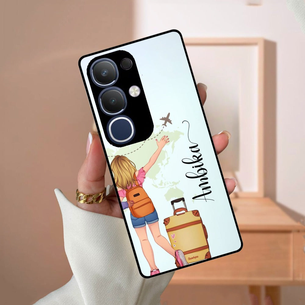 Travel Glossy Metal Case Cover For Vivo