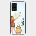 Travel Glossy Metal Case Cover For Vivo V21 5G