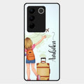 Travel Glossy Metal Case Cover For Vivo V27 Pro 5G