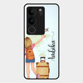Travel Glossy Metal Case Cover For Vivo V29 5G