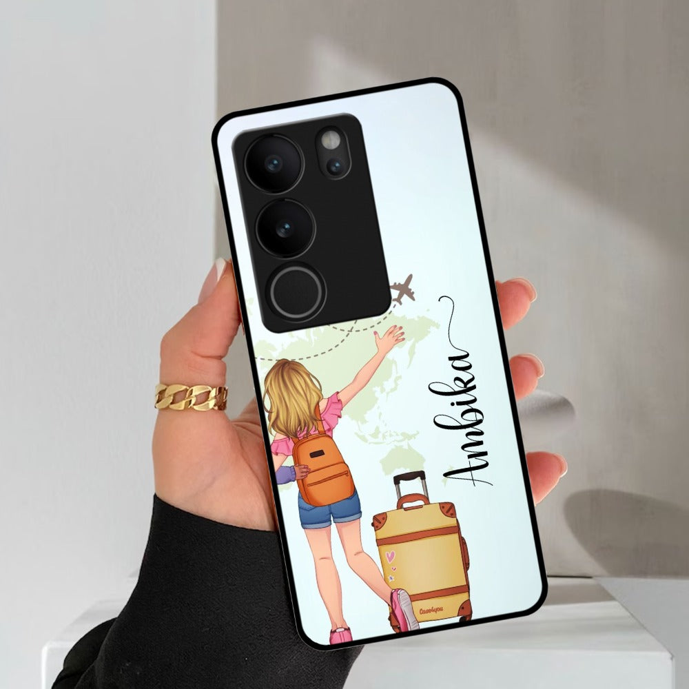 Travel Glossy Metal Case Cover For Vivo