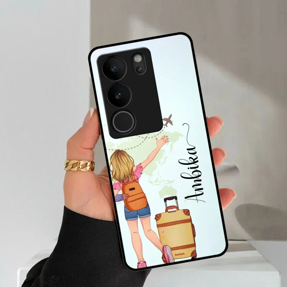 Travel Glossy Metal Case Cover For Vivo - ShopOnCliQ