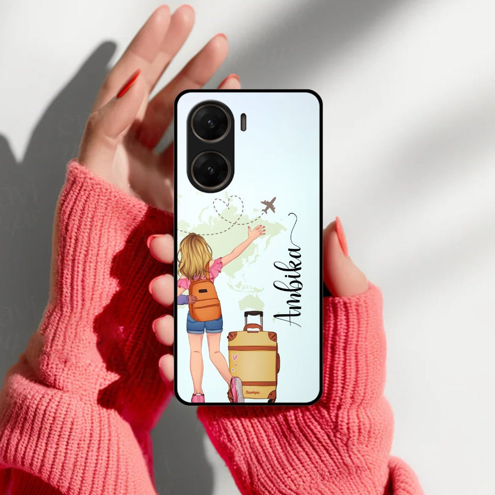 Travel Glossy Metal Case Cover For Vivo