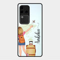 Travel Glossy Metal Case Cover For Vivo V30 Pro 5G