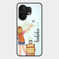 Travel Glossy Metal Case Cover For Vivo V60 5G