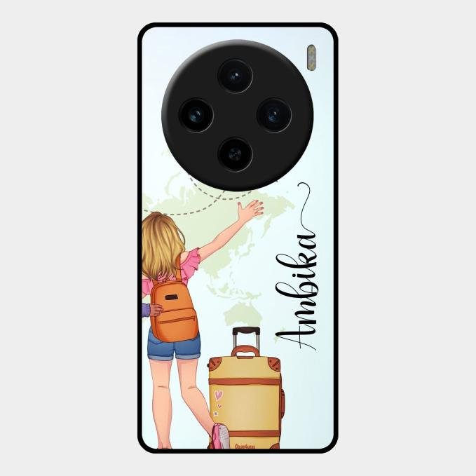Travel Glossy Metal Case Cover For Vivo X100 5G