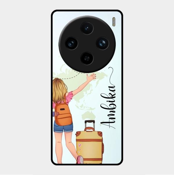 Travel Glossy Metal Case Cover For Vivo X100 Pro 5G