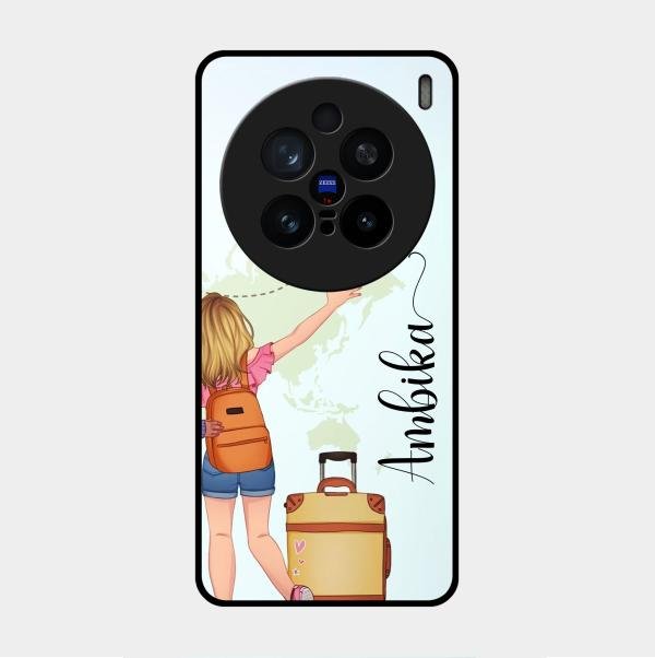 Travel Glossy Metal Case Cover For Vivo X200 Pro 5G