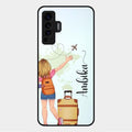 Travel Glossy Metal Case Cover For Vivo X50 5G