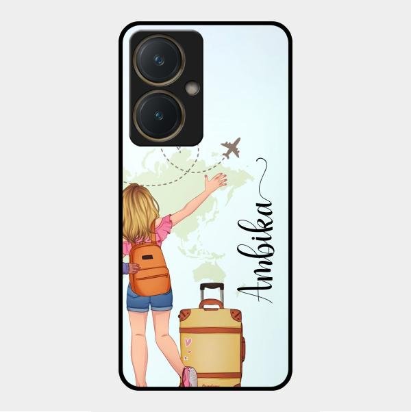 Travel Glossy Metal Case Cover For Vivo Y27