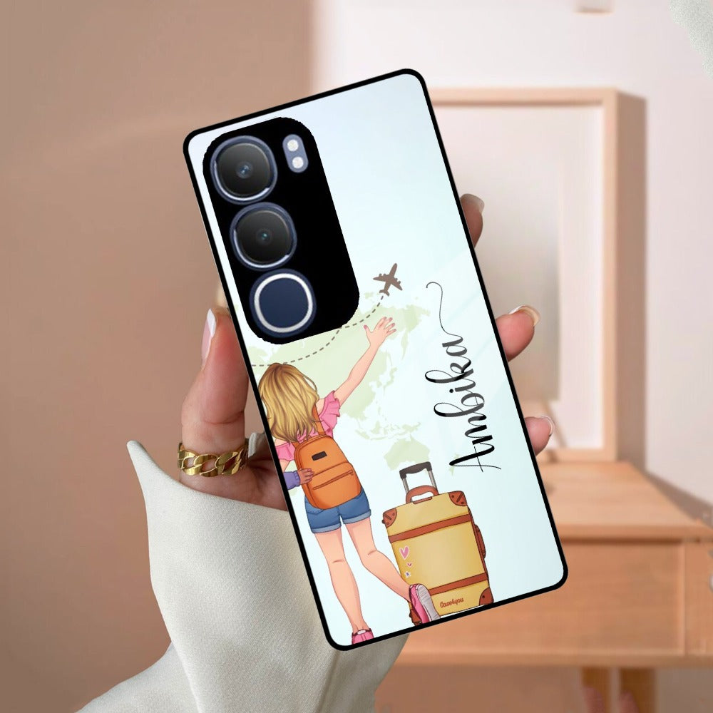 Travel Glossy Metal Case Cover For Vivo