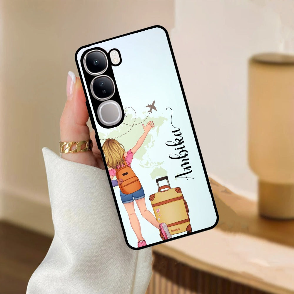 Travel Glossy Metal Case Cover For Vivo