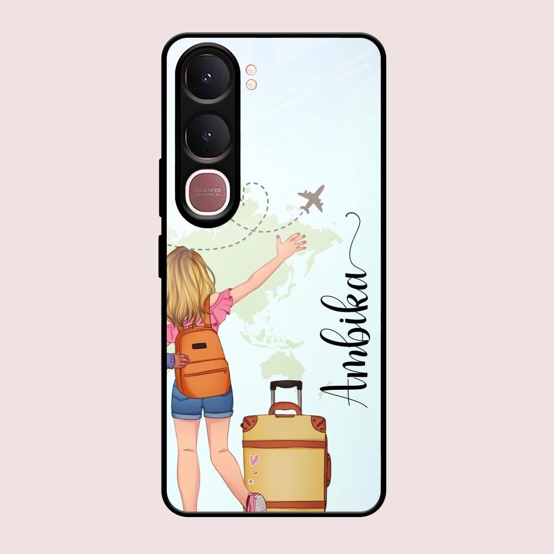 Travel Glossy Metal Case Cover For Vivo Y31 5G