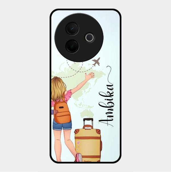 Travel Glossy Metal Case Cover For Vivo Y39 5G