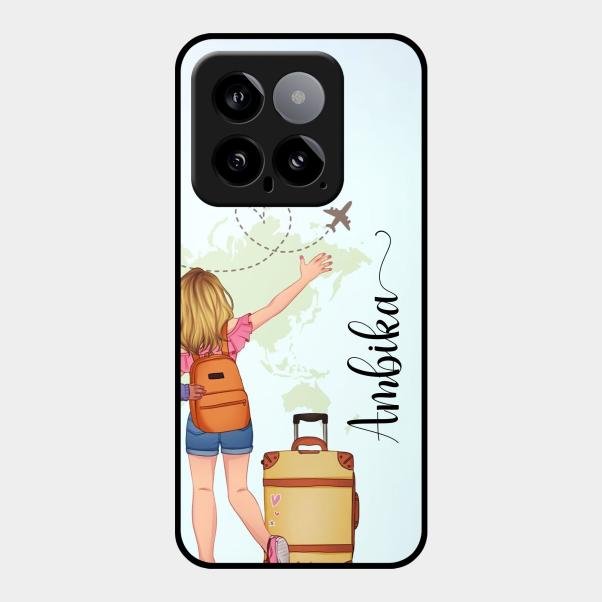 Travel Glossy Metal Case Cover For Xiaomi 14 5G
