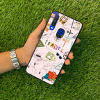 Travelogue Treasures Glass Case Cover For Vivo - ShopOnCliQ