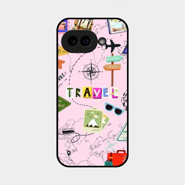 Travelogue Treasures Glass Case Cover For Google Pixel 9A 5G
