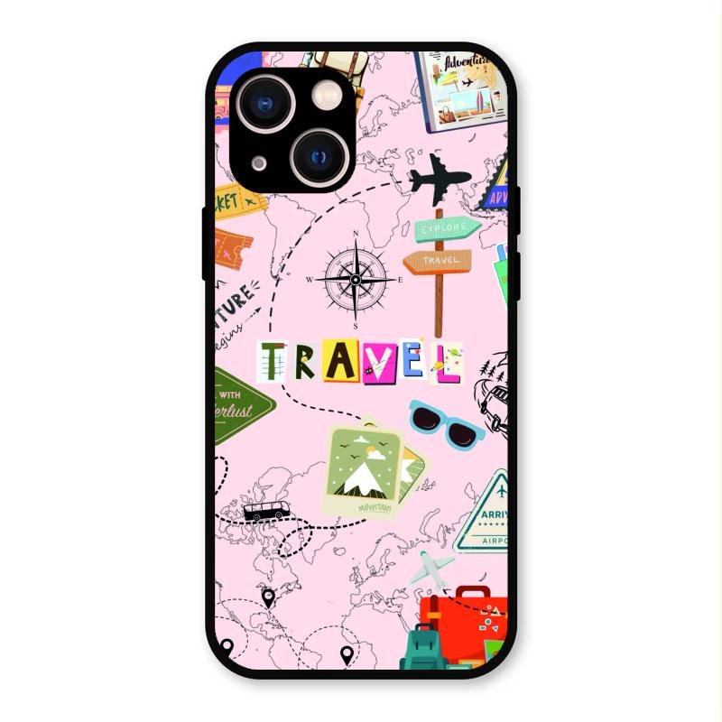 Travelogue Treasures Glass Case Cover For iPhone 13