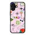 Travelogue Treasures Glass Case Cover For iPhone 16 Plus