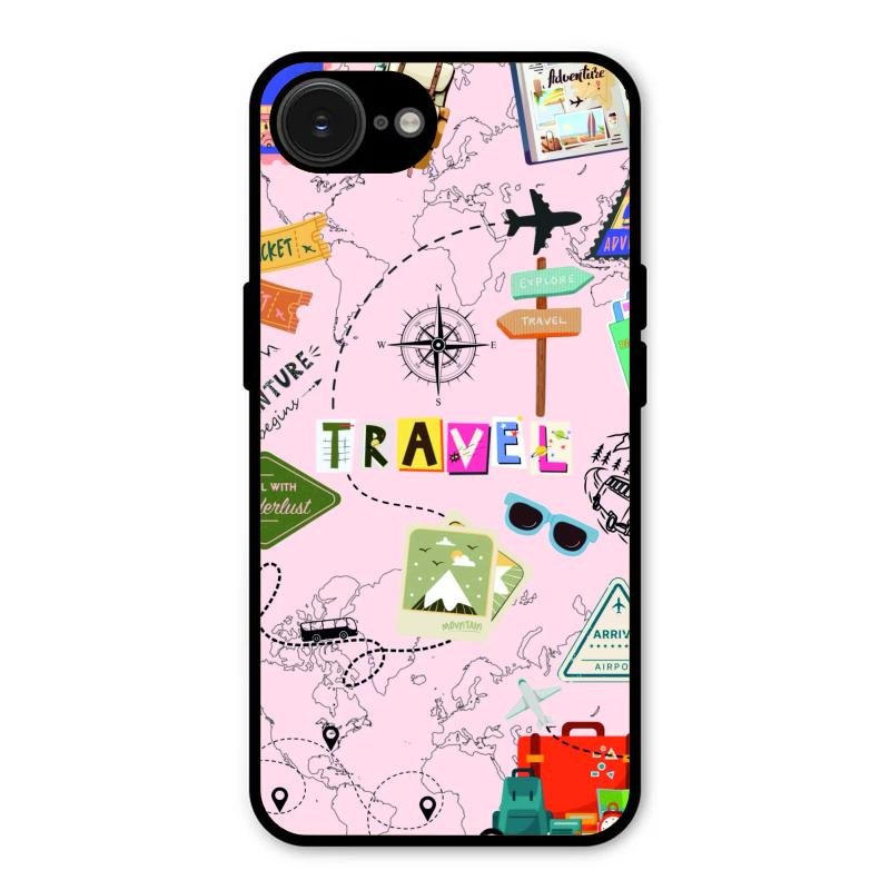 Travelogue Treasures Glass Case Cover For iPhone 16e