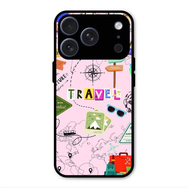 Travelogue Treasures Glass Case Cover For iPhone 17 Pro Max