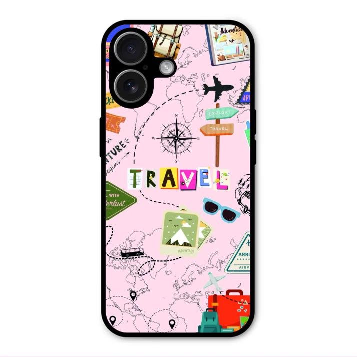 Travelogue Treasures Glass Case Cover For iPhone 17