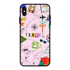 Travelogue Treasures Glass Case Cover For iPhone XS Max