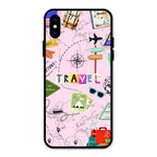 Travelogue Treasures Glass Case Cover For iPhone XS