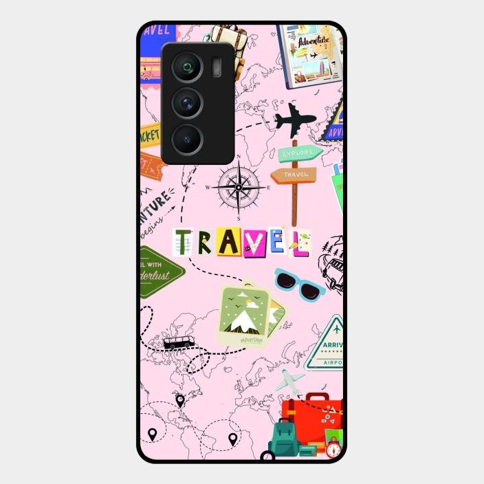 Travelogue Treasures Glass Case Cover For Iqoo 9 Se 5G