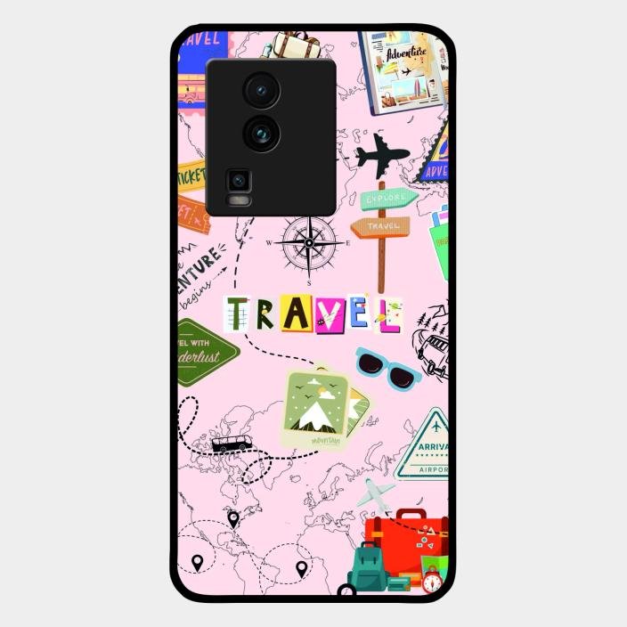 Travelogue Treasures Glass Case Cover For Iqoo Neo 7 Pro 5G