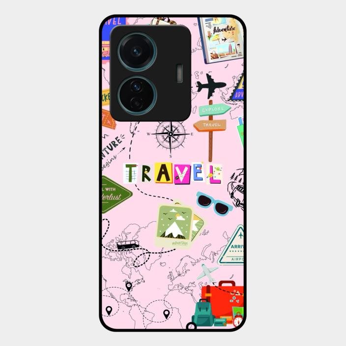 Travelogue Treasures Glass Case Cover For Iqoo Z6 Pro 5G