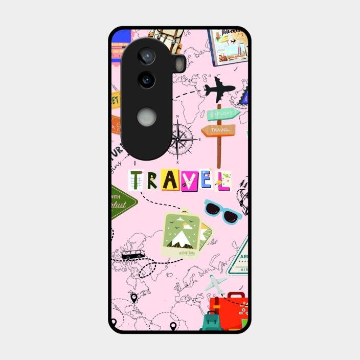 Travelogue Treasures Glass Case Cover For Iqoo Z9S 5G