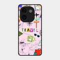 Travelogue Treasures Glass Case Cover For Iqoo Z9S Pro 5G