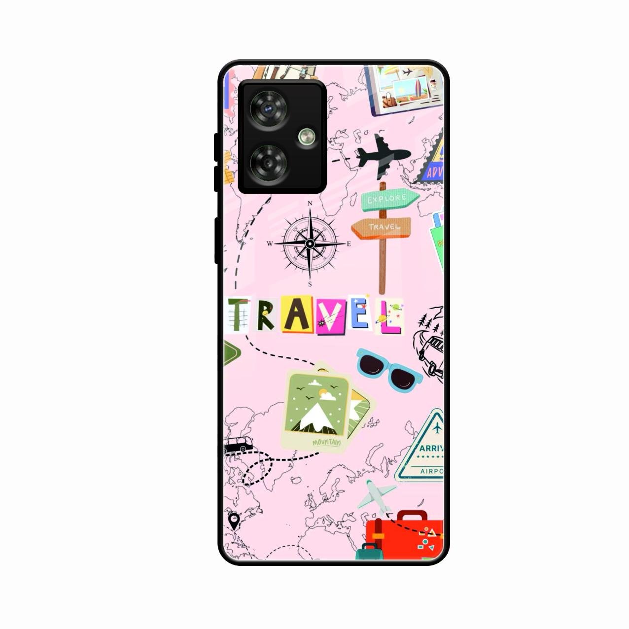 Travelogue Treasures Glass Case Cover For Motorola G64 5G