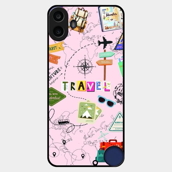 Travelogue Treasures Glass Case Cover For Nothing Cmf Phone 1