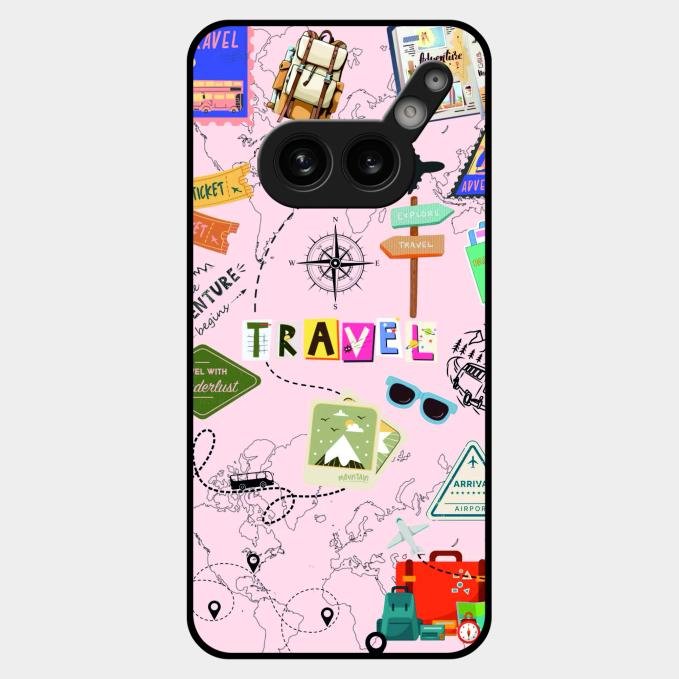 Travelogue Treasures Glass Case Cover For Nothing Phone 2A Plus